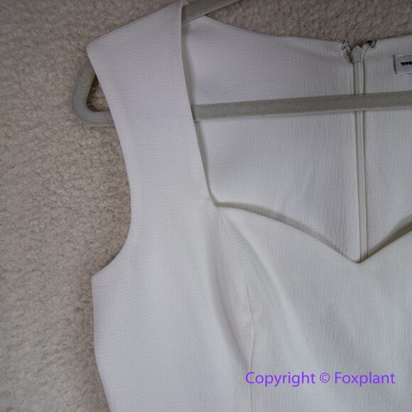 New! Dress the Population Monroe Side Slit sweetheart Gown White Bridal, size L - Picture 7 of 16